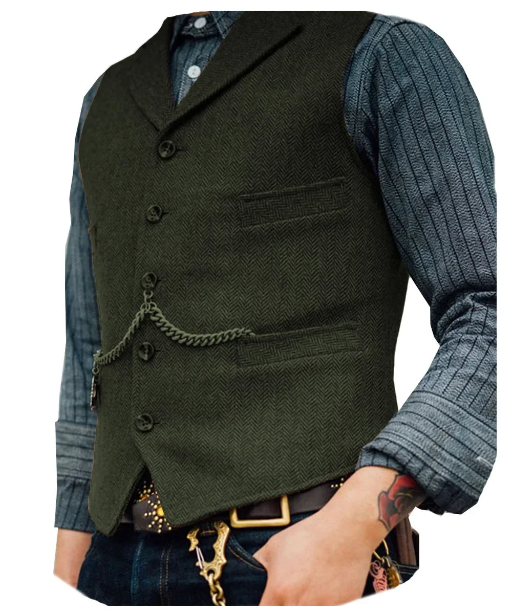 Men's Suit Vest for Wedding & Smart Casual – Multi-Color Waistcoat