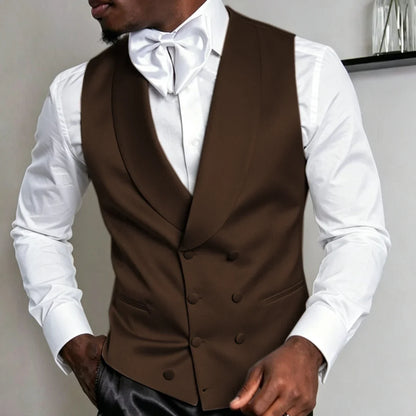 Men's Double Breasted Suit Vest for Wedding & Formal Occasions