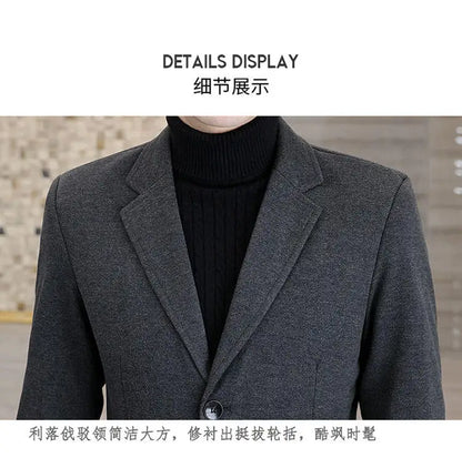 Blazer  New Stylish and Slimming Middle-aged Business Casual Solid-color Wedding Banquet Host Men Outdoor Performance Blazer