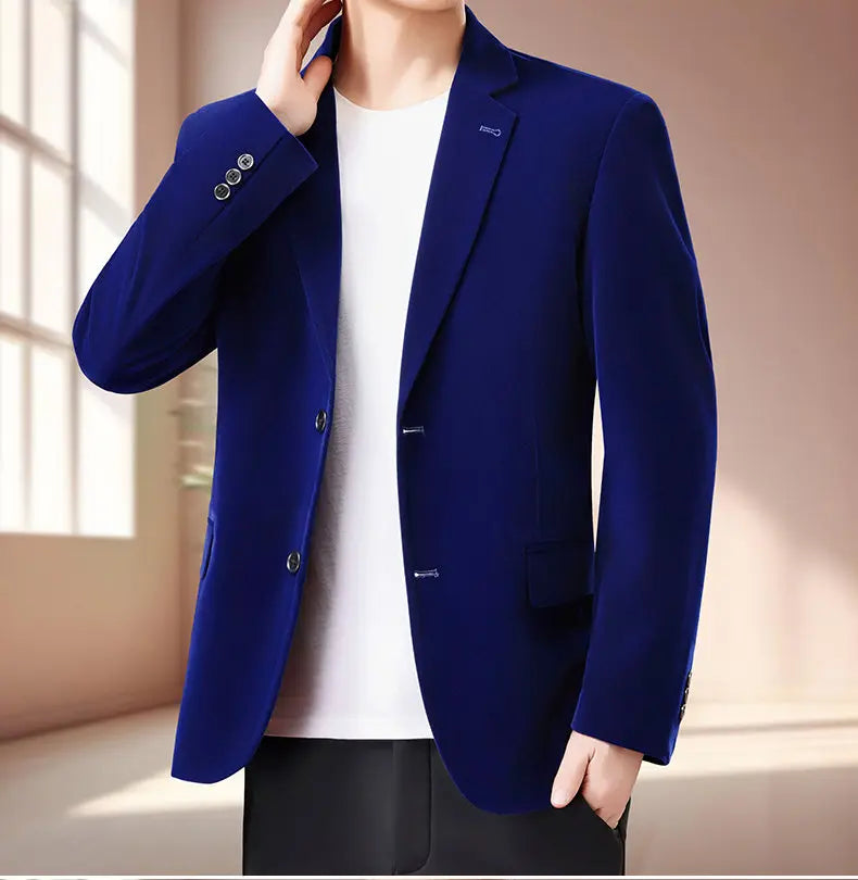 Blazer Men Fashionable Business Outdoor Travel Youth Campus Wedding Versatile Gentleman Host Slim-fit Casual Korean Style Blazer