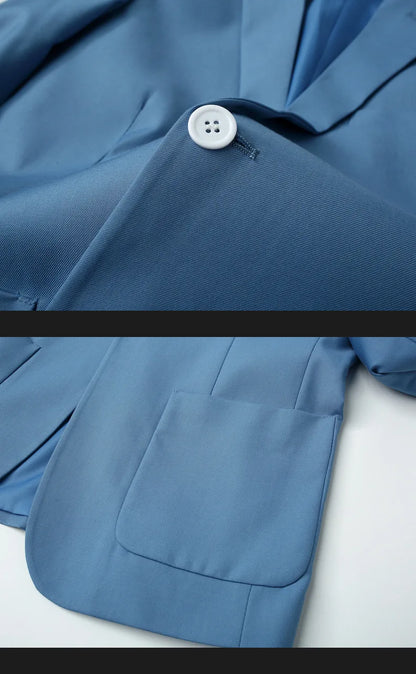 Blazer Outdoor Men's Fashion Business Travel Camping Wedding Trend Host Slim Fit Campus Leisure Breathable Korean Style Blazer