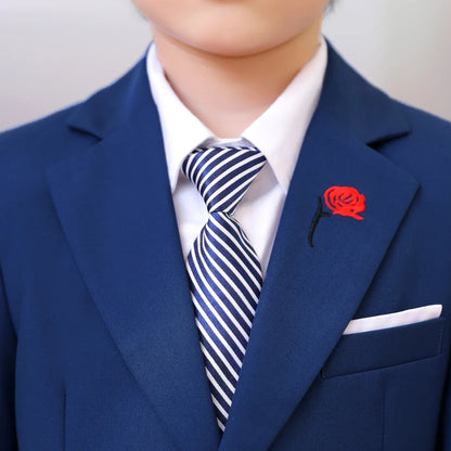 3-Piece Boys Suit Set | Solid Formal Tuxedo for Kids | Wedding & Party Suit Ages 2–14
