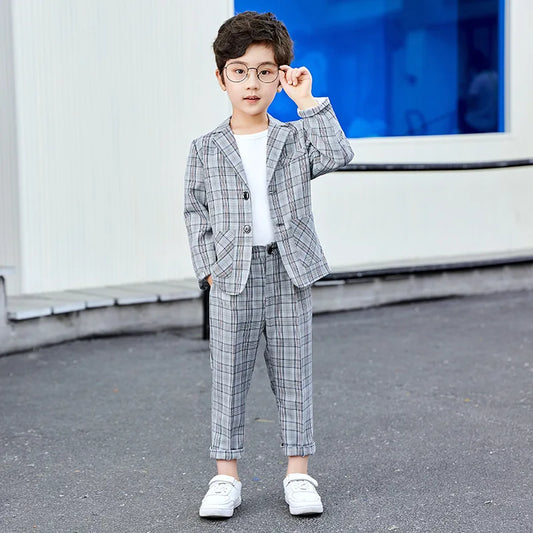 Low Price Clearance Stock Sale Boys Spring Jacket Pants/Shorts Photography Suit Kids Ring Bearer Dress Children Evening Costume