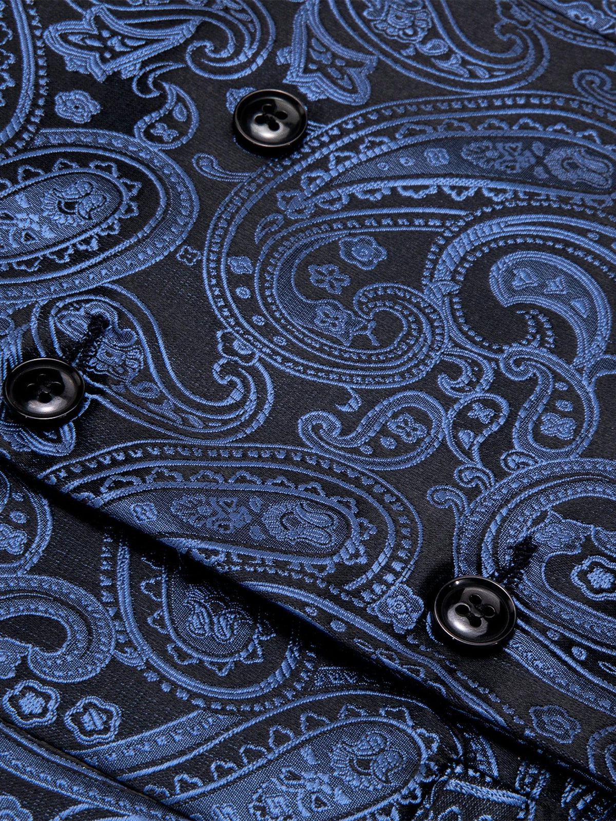 Men's Suit Vest Set Paisley Jacquard Double Breasted for Weddings and Formal Events