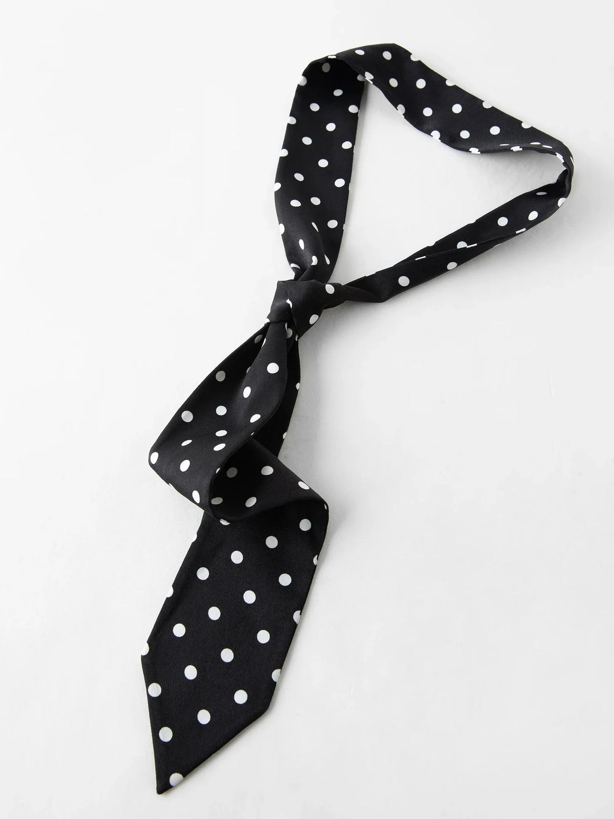2025 Women's Black Polka Dot Blazer Spring New V-Neck Ribbon Bow Tie Long Sleeve Slim Jacket Retro Office Chic Outerwear
