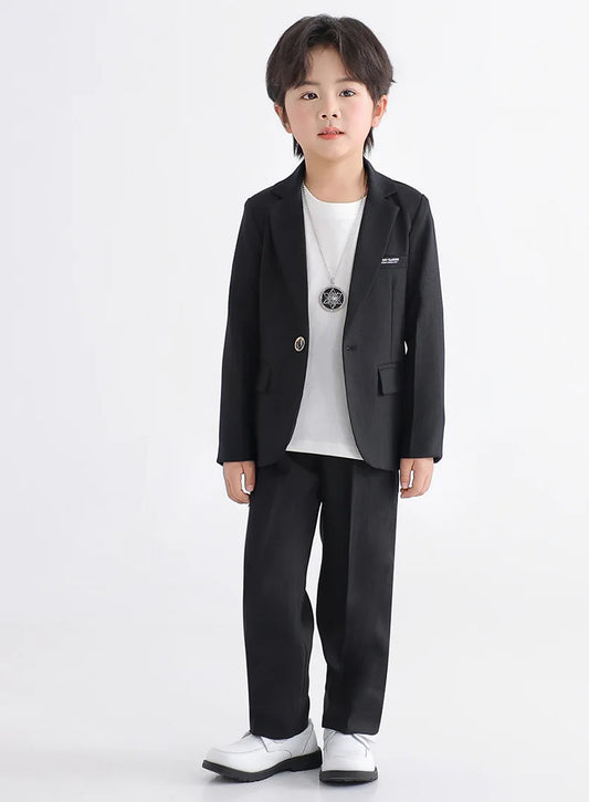 Boys British Blazer Jacket Waistcoat Wedding Suits Kids Morning Coat Formal Dress Children Tuxedos Clothes Sets Toddler Uniform