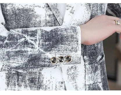 Blazer Men's Business Gentleman Wedding Fashion Versatile Trendsetter Comfortable To Wear Best Man Print Slim and Casual Blazer