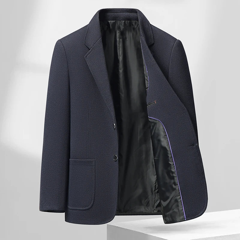 Blazer Autumn and Winter Men's Fashion Business Outdoor Travel Solid Color Wedding Youth Slimming Casual High Formal Wear Blazer