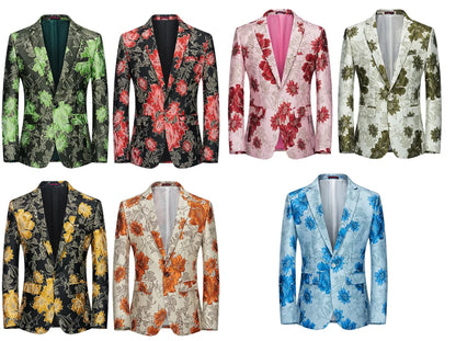High Quality Men Fashion Handsome Fashion Suit Personality Stage Performance Banquet Business Casual Small Suit  Blazer Mujer