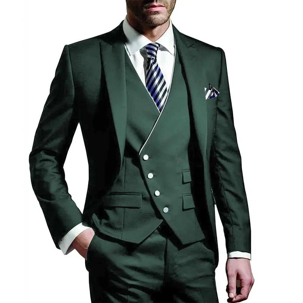 Italian Men Wedding Suits Groom Set Marriage Classic Vintage Tuxedos Prom Jacket Costume Homme Pour Mariage 3 Piece Suit For Men