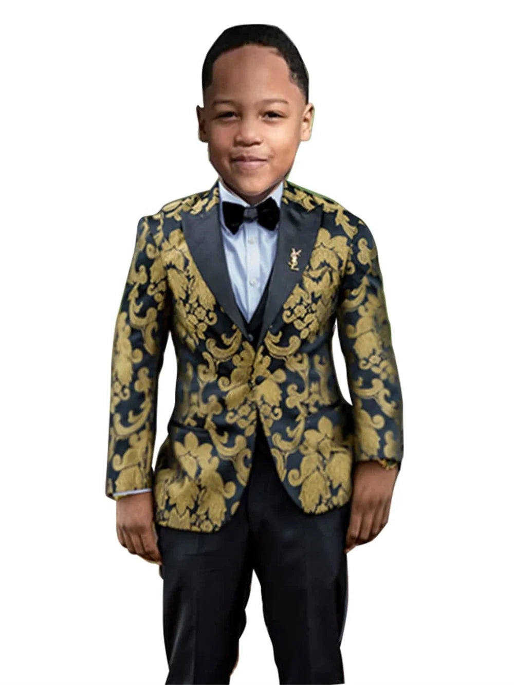 4 Pices Slim Fit Dresswear Suit Set For Formal Occasion Handsome Boys Christmas Set Customize High Quality Tuxedo