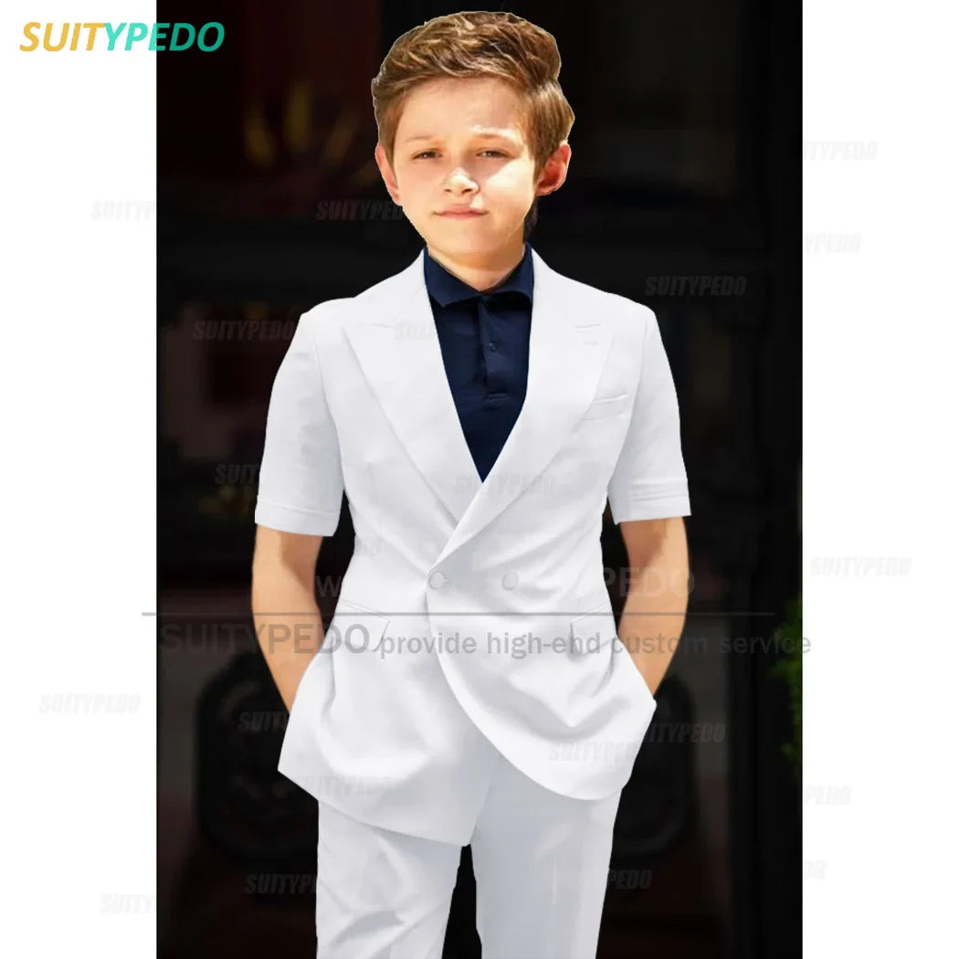 Big Boys Suit Graduation Ceremony Formal Outfits Birthday Party Newest Full Children's Set Homecoming Custom Fashion Costumes