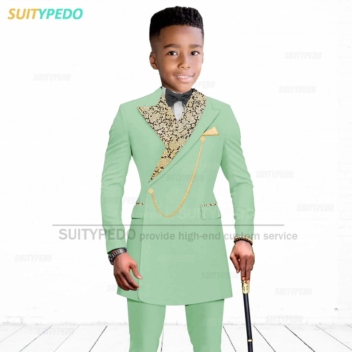 Luxury Boy's Suit Set Homecoming Party Kids Jackets Tailor-made Slim Fit Blazer Pants 2 Pieces Wedding Party Children Tuxedos