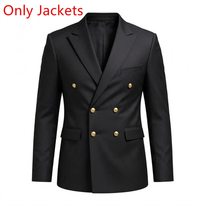 Ensemble Costumes 2 Pièces Homme : Blazer, Gilet et Pantalon, Parfait pour Réunions d'Affaires, Mariages et Cérémonies Formelles