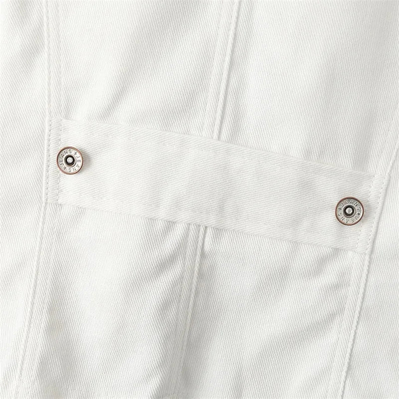 Women's Denim Vest 2025 New Ladies White Jean Jacket Fashion Waistcoat Summer Vest Coat Outwear S-5XL
