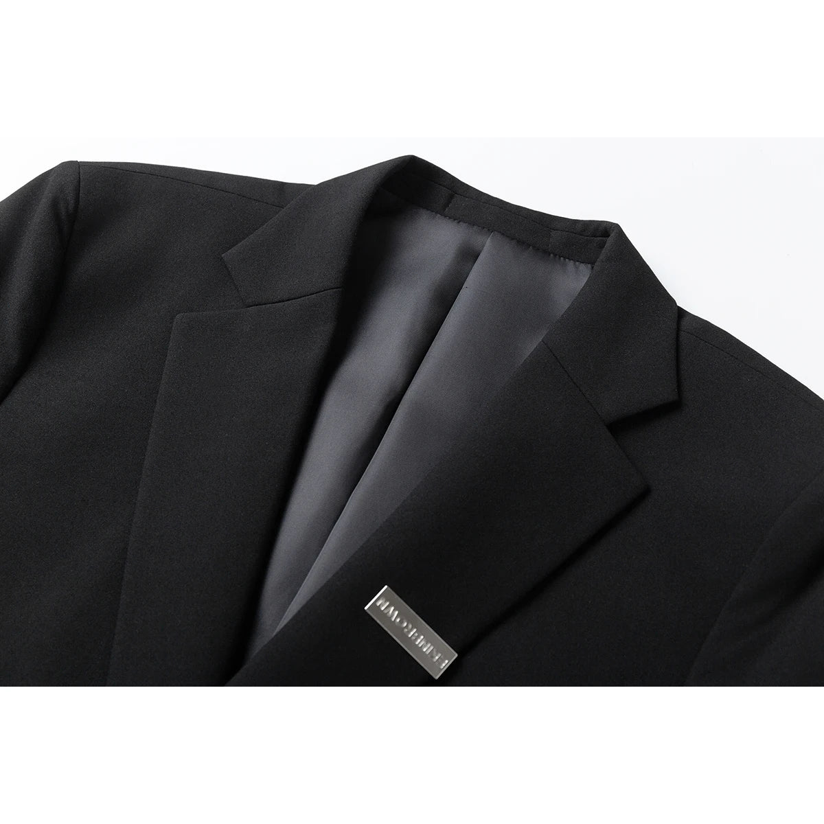 Men Suit Jacket Metal Buckle Designer Blazer Masculino Casual Man Dress Luxury Cool Black Chaquetas Hombre Elegantes Streetwear
