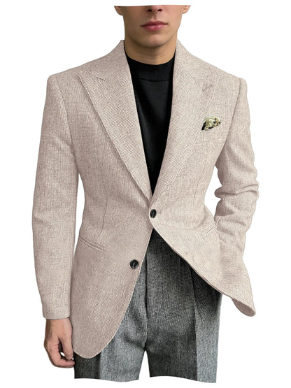 Men's Suit Jacket Formal Suit Blazer Single Breasted Slim Fit Business Banquet Work Wear Man wedding Coat jackets spring fall