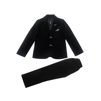 1-11Years Kids Formal Wedding Birthday Prom Outfit Suit With Jacket Pants Children's Piano Speech Performance Costume