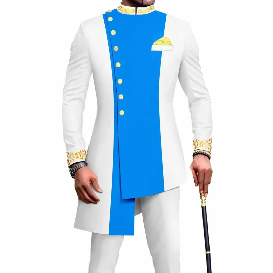Double Breasted Suits For Men Luxury Formal Prom Party Wedding Costume Hombres Peaked Lapel Jacket Pants Two Piece Masculinos