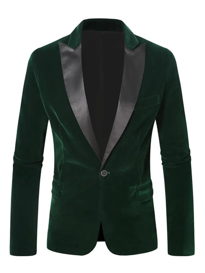 Steampunk Velvet Blazers Jacket for Man Smoking Homme 2025 Luxury Designer Wedding Banquet Groomsmen Formal Dress Men Suit Coats