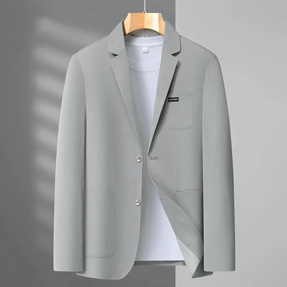 2026 Spring/Summer New High-End Suit Jacket Men's Lightweight Soft and Breathable Fashion Business Casual Jacket Top
