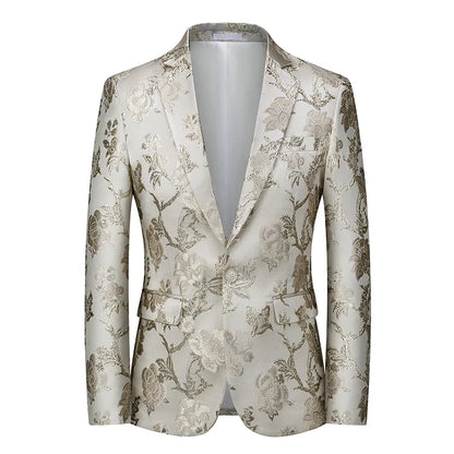 High Quality Men Fashion Handsome Fashion Suit Personality Stage Performance Banquet Business Casual Small Suit  Blazer Mujer