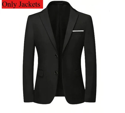 Classic Men'S 3Piece Suit Set, Consisting of a Suit Jacket, Vest, And Trousers. Suitable for Weddings, Business, Evening Parties