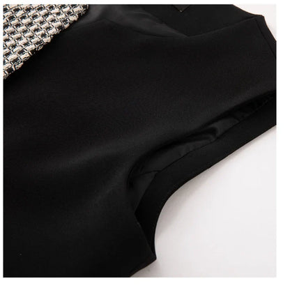 Color Block Vest Women's Jacket Female Tank Top 2026 New Spring Autumn Versatile Blazer Sleeveless Waistcoat Jacket Outerwear