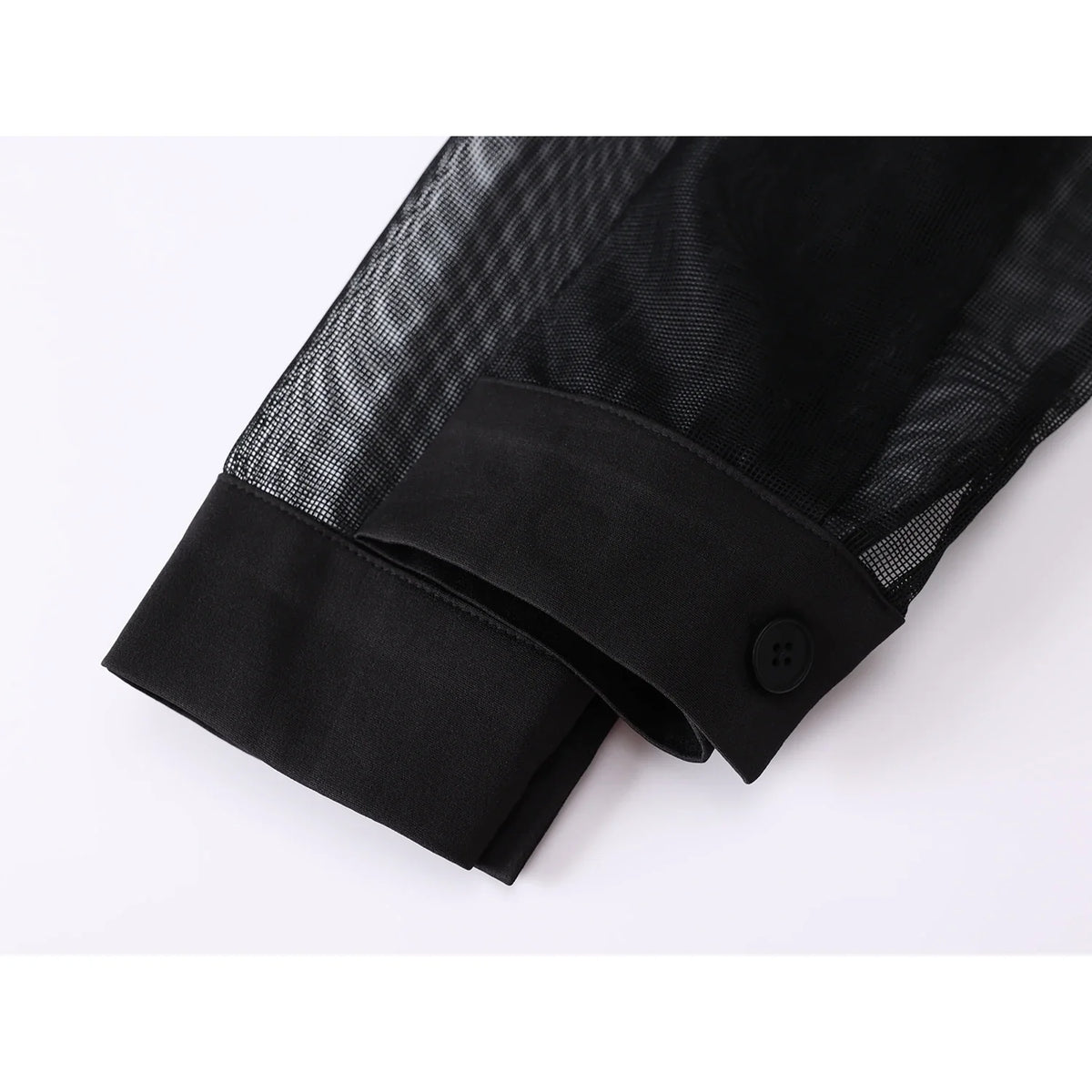 Women's Black Gothic Mesh Patchwork Blazer Coat Vintage Streetwear Harajuku Emo 2000s Suit Jacket Long Sleeve Outerwear Clothes