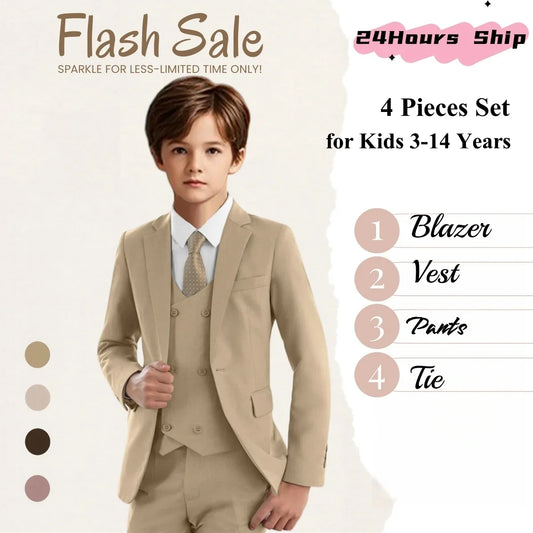 Boys Suit Set for Kids – Formal Tuxedo for Wedding, Party & Special Occasions