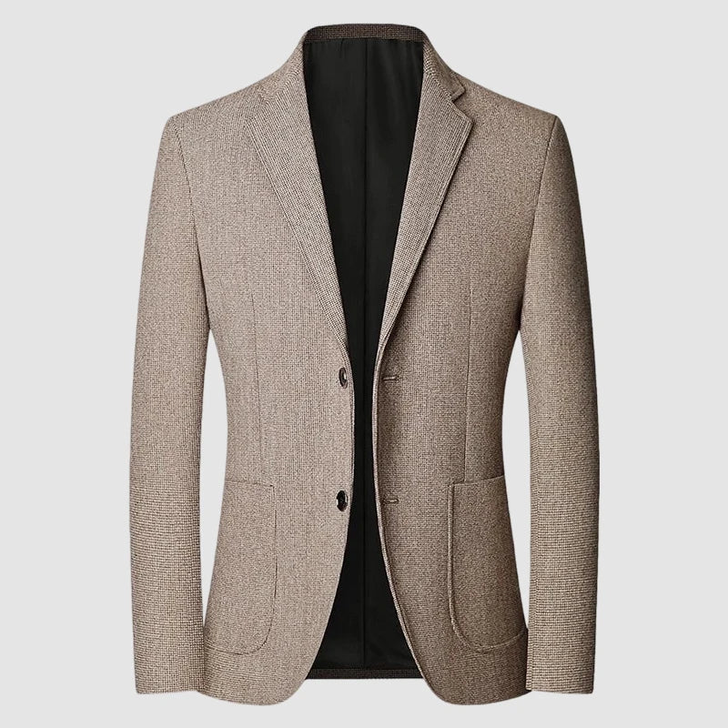 Blazer Men's Fashion Solid Color Wedding Dress Casual Host Gentleman Slim-Fitting Trendy Banquet Versatile Business Blazer