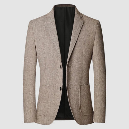 Blazer Men's Fashion Solid Color Wedding Dress Casual Host Gentleman Slim-Fitting Trendy Banquet Versatile Business Blazer