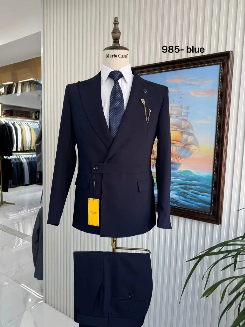 New Stylish Man Suit Set 2 Pieces Party Wear Classic Peak Lapel Men's Formal Suits Host Costumes Long Sleeve Tuxedo S-3XL