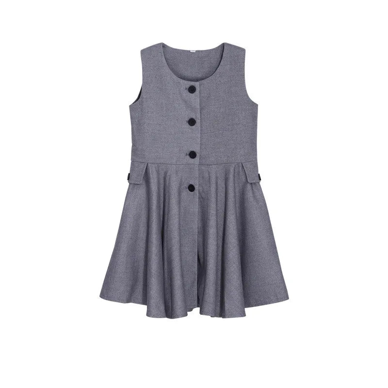 Kids School Uniforms Girls British Japanese Navy Jacket Suit Dress Boys Blazer Formal Outfits Chidren Student Clothes Class Sets