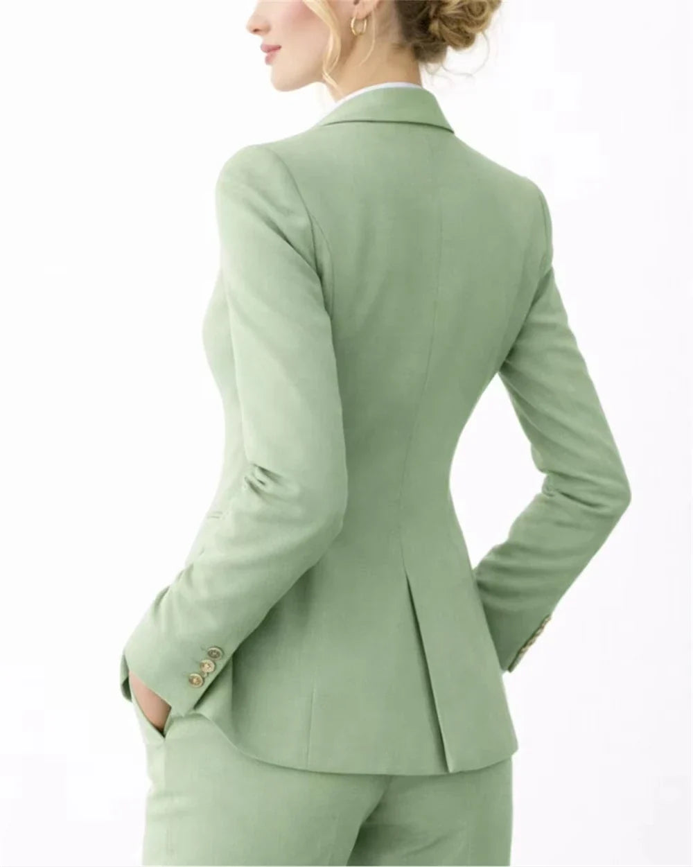 New Tuxedo Suit Slim Fit Three-Piece Women's Suit Wedding Guest Suits Elegant Office Women Suits Jacket+Vest+Pant