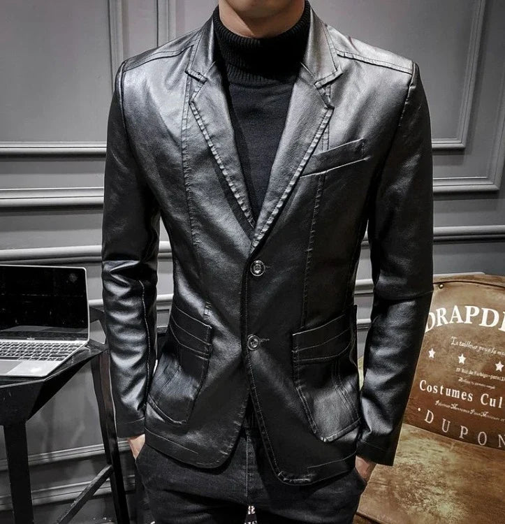 Spring Autumn Thin Man Suits and Blazers Vintage Fashionable Jacket for Men Simple Breasted Luxury Designer Classic New in Coats