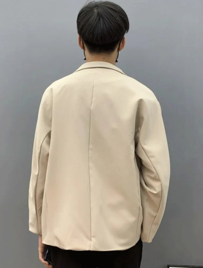 Casual Suit Jacket Early Spring Light Mature Style Men's Korean Trendy Single Blazer Suit Set