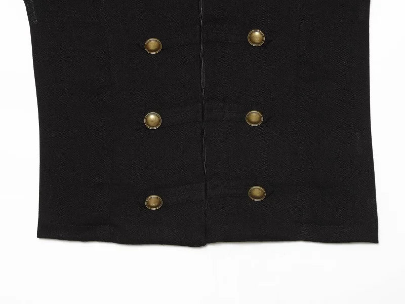 Button Up Vest Tops For Women Sleeveless Office Wear Khaki Crop Black Top Slim Fit Casual Waistcoat Top Zip Up Women’s Tops
