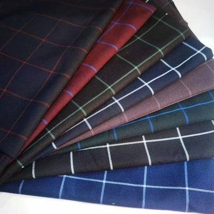 Boys Plaid Two Piece Suit Blazer Pants Kids Wedding Ring Bearer Outfit Birthday Party Formal Ceremony Photograph Holiday Wear