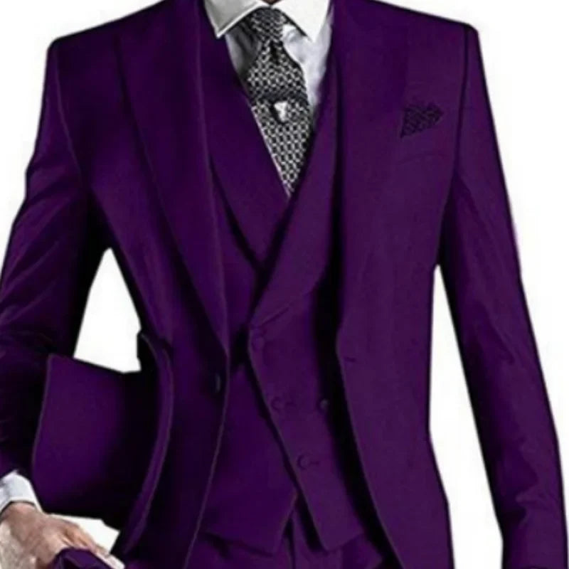 Men's Vest Double Breasted with Lapel Smart Casual Waistcoat for Wedding Banquet and Daily Wear