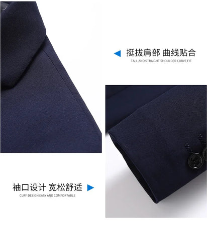 Blazer Fashionable Business Outdoor Gentleman, Trendy Solid Color Men, Formal Casual and Slimming Wedding Host Gentleman Blazer