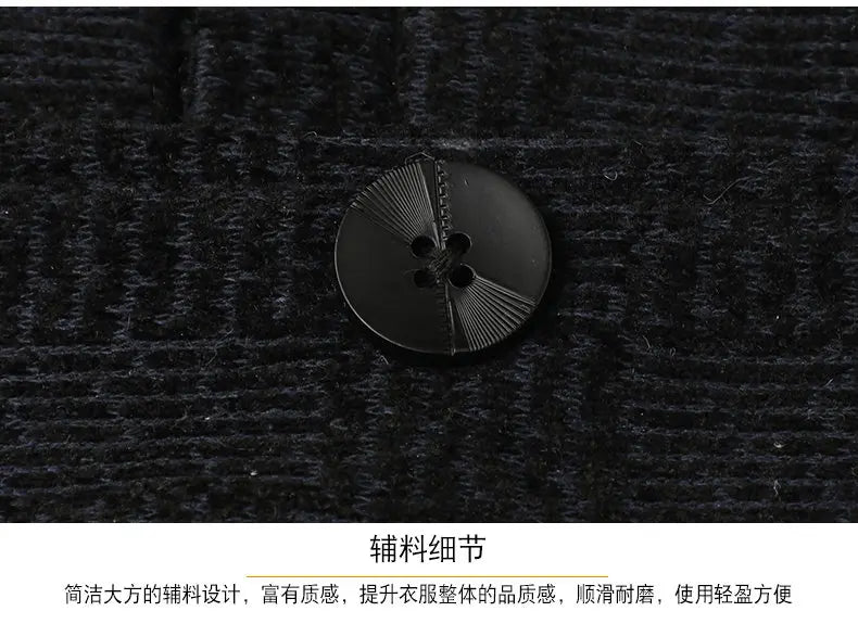 Men's Smart Casual Blazer – Single-Breasted Suit Jacket for Spring & Autumn in Black & Khaki