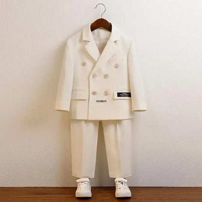 Boys Green Summer Photography Suit Kids Formal Wedding Dress Baby Birthday Dress Children's Day Performance Ceremony Costume