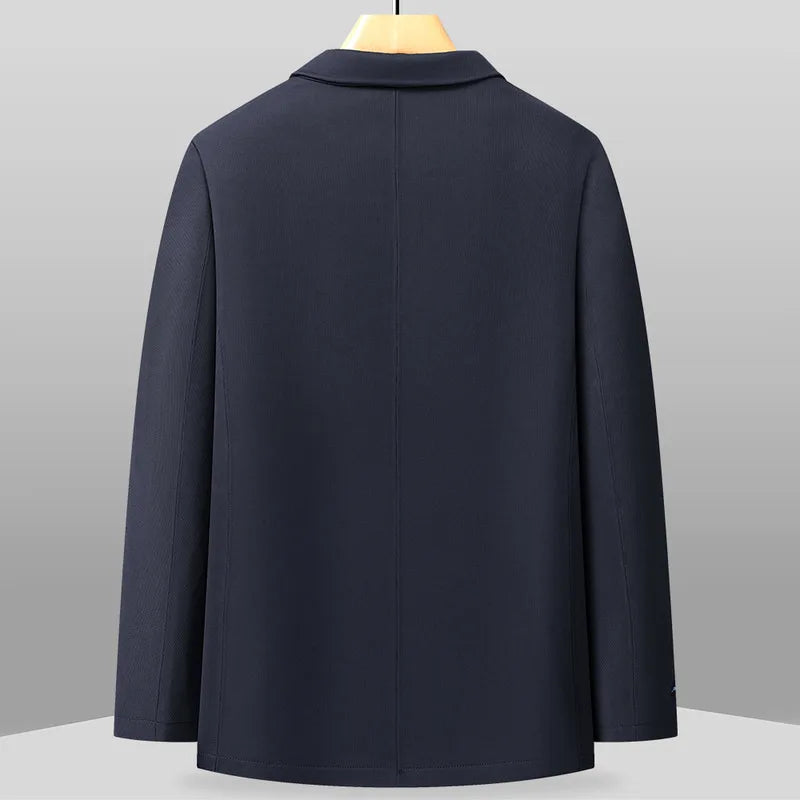 Seamless Adhesive Thin Style Blazer Fashionable Outdoor Travel, Camping, Wedding, Men's Slim-fit Casual Wear, Breathable Blazer