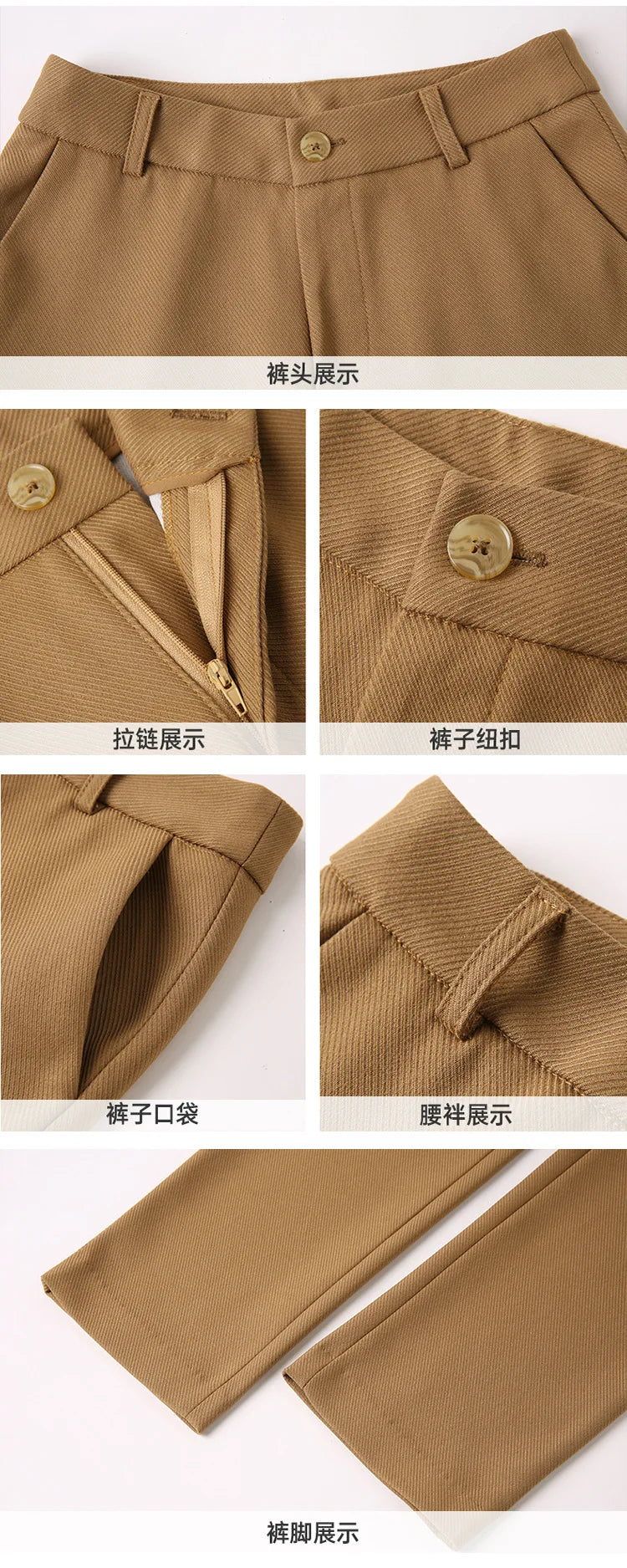 Ladies Blazer And Pant Suit Formal Army Green Khaki Gray Black Solid Women Jacket Trouser Female Business Work Wear 2 Piece Set