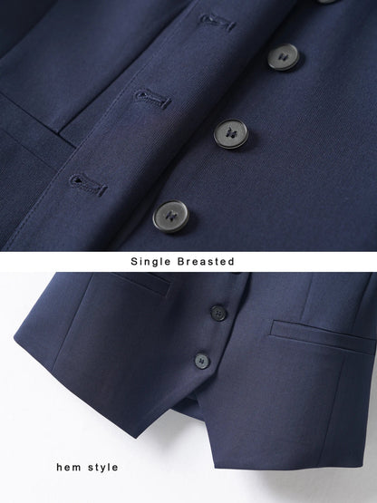 Single-Breasted Layered Suit Vest for Women Suitable for Spring and Autumn Can Be Worn as an Inner or Outer Layer Stylish Off