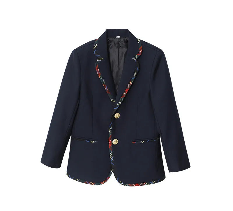 Boys Girls England Style School Uniforms Costume Children's Day Twins Suit Kids Photograph Dress Child Graduation Ceremony Set