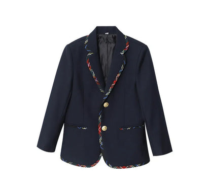 Boys Girls England Style School Uniforms Costume Children's Day Twins Suit Kids Photograph Dress Child Graduation Ceremony Set
