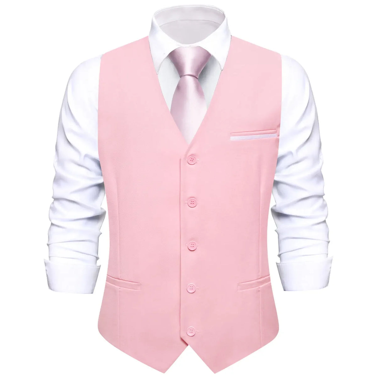 Men's Vest Set — Floral Paisley Waistcoat with Necktie, Pocket Square & Cufflinks for Weddings & Formal Events