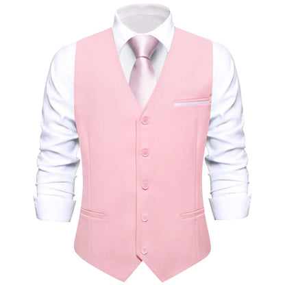 Men's Vest Set — Floral Paisley Waistcoat with Necktie, Pocket Square & Cufflinks for Weddings & Formal Events